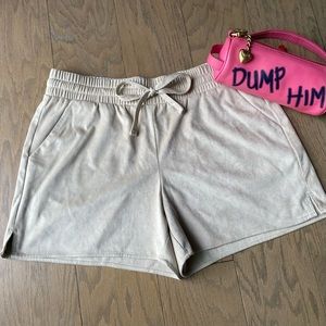 Juicy Couture Suede Beige Shorts